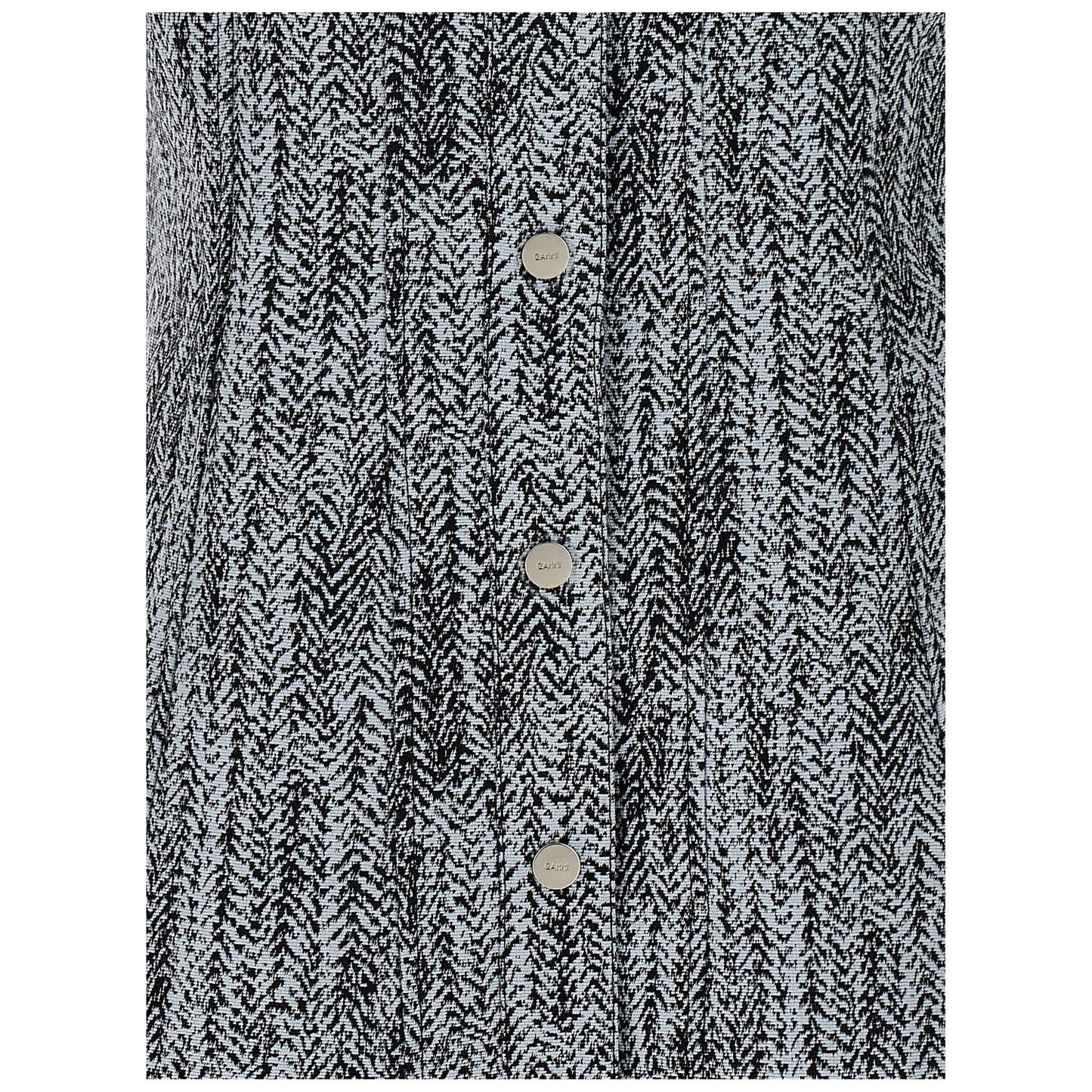 Ganni Multicolor Cotton Short Dress