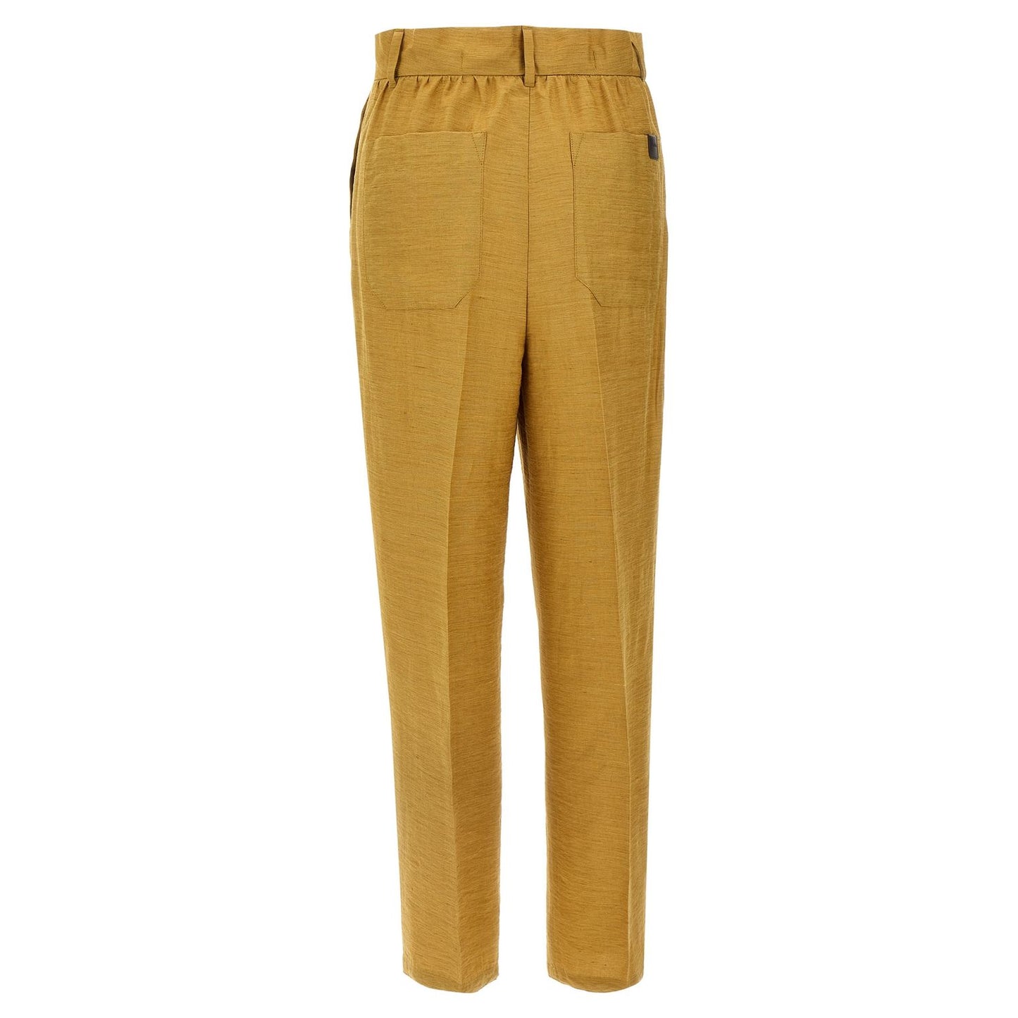Max Mara Gold Fluorofiber Dress Pants
