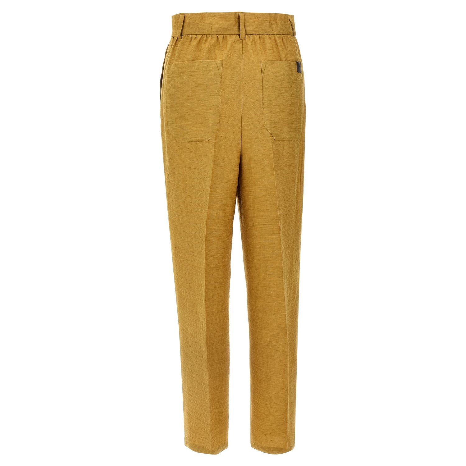 Max Mara Gold Fluorofiber Dress Pants