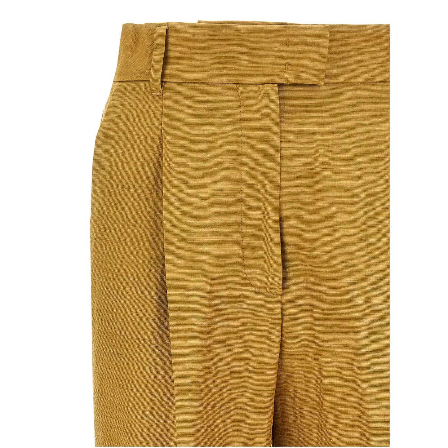 Max Mara Gold Fluorofiber Dress Pants