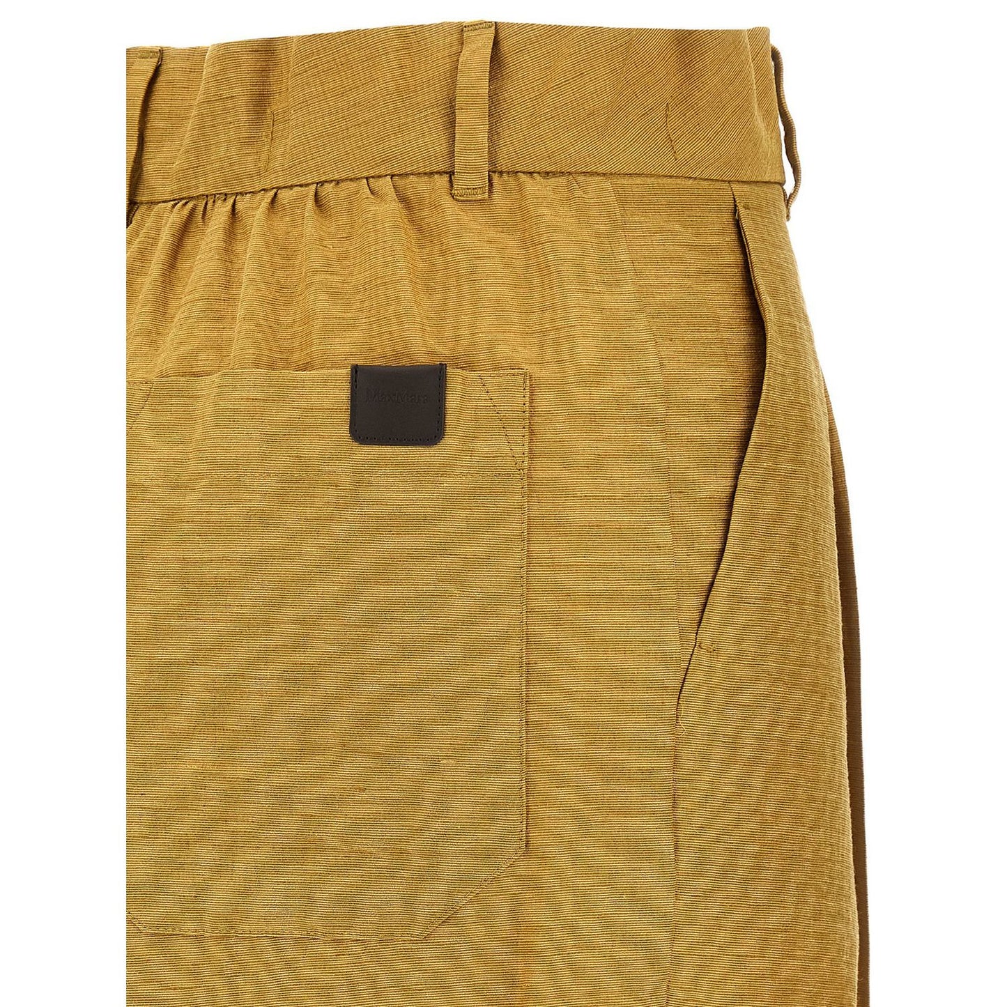 Max Mara Gold Fluorofiber Dress Pants