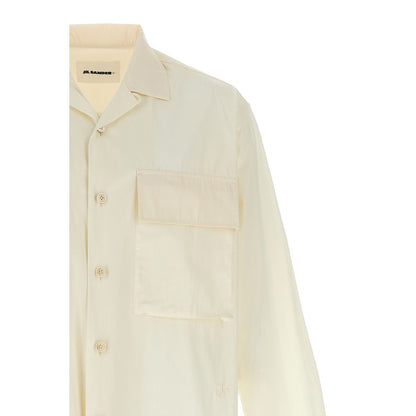 Jil Sander White Cotton Blouse