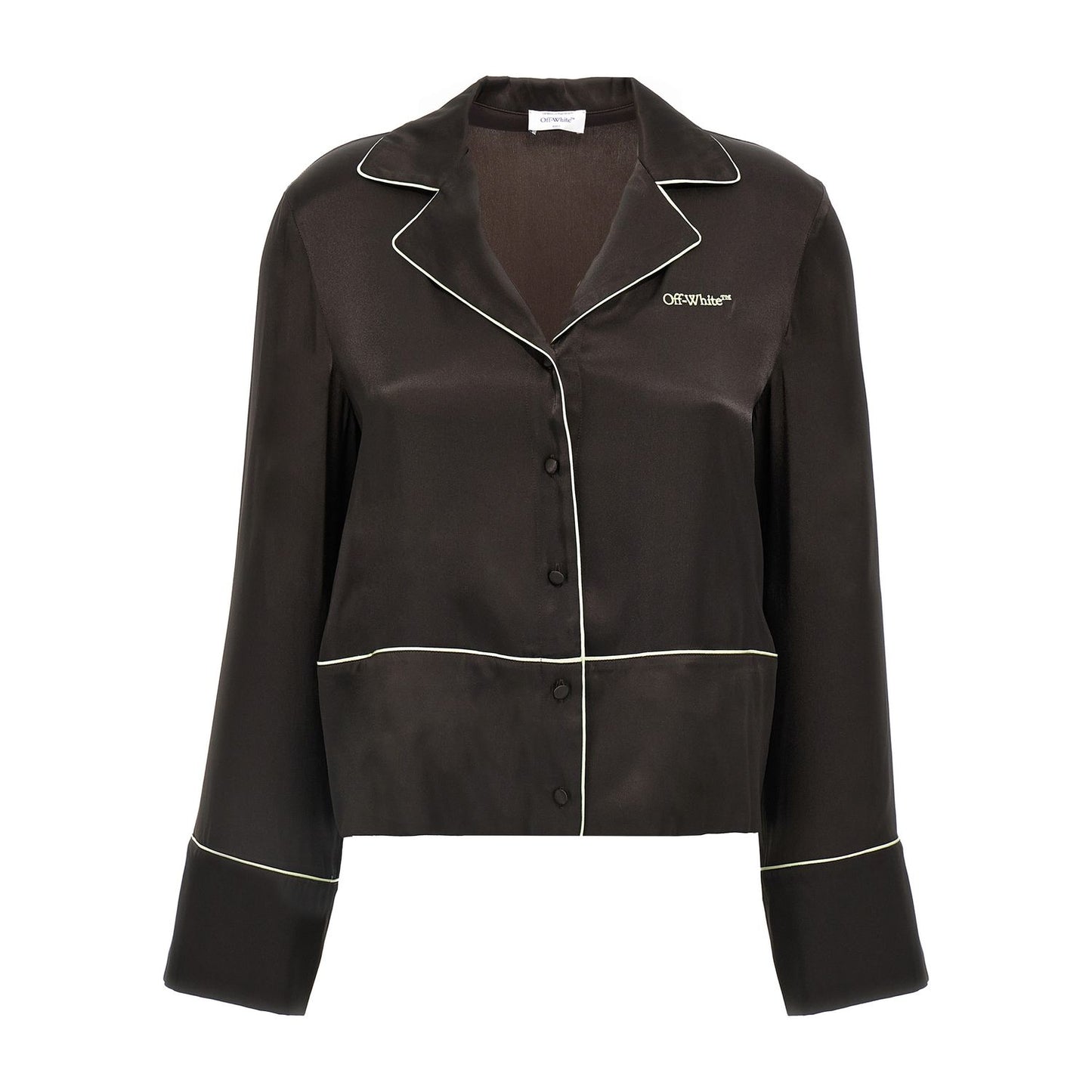 Off-White Black Acetate Blouse
