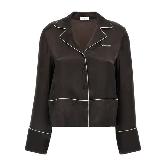 Off-White Black Acetate Blouse