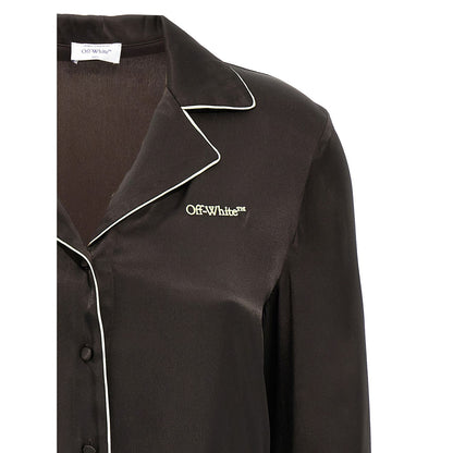 Off-White Black Acetate Blouse