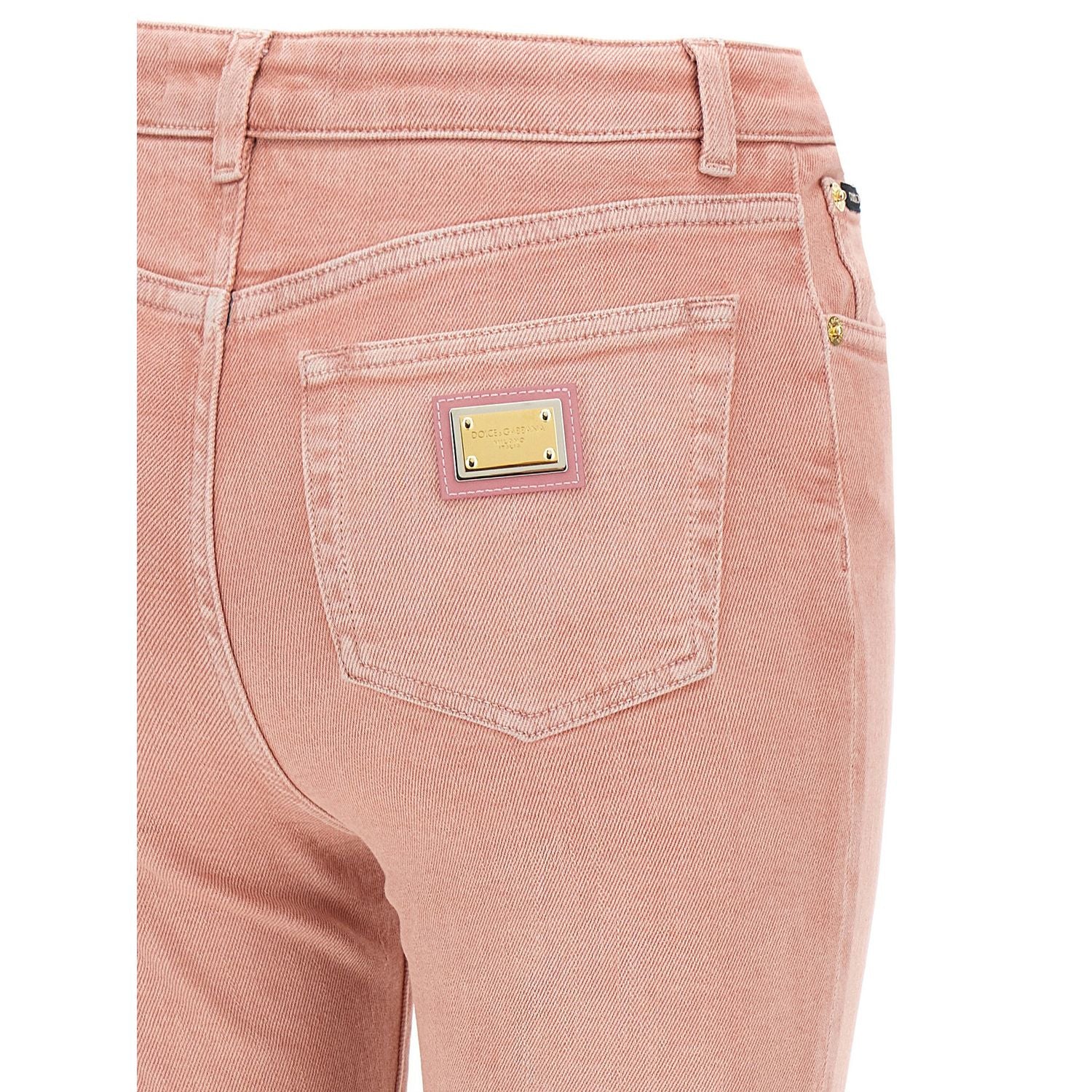 Dolce & Gabbana Multicolor Cotton High-Waisted Jean