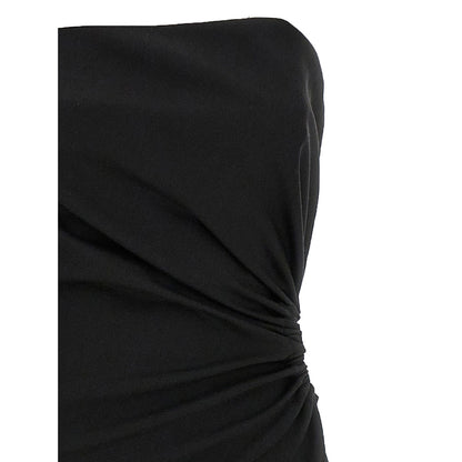 Max Mara Black Virgin Wool Long Dress