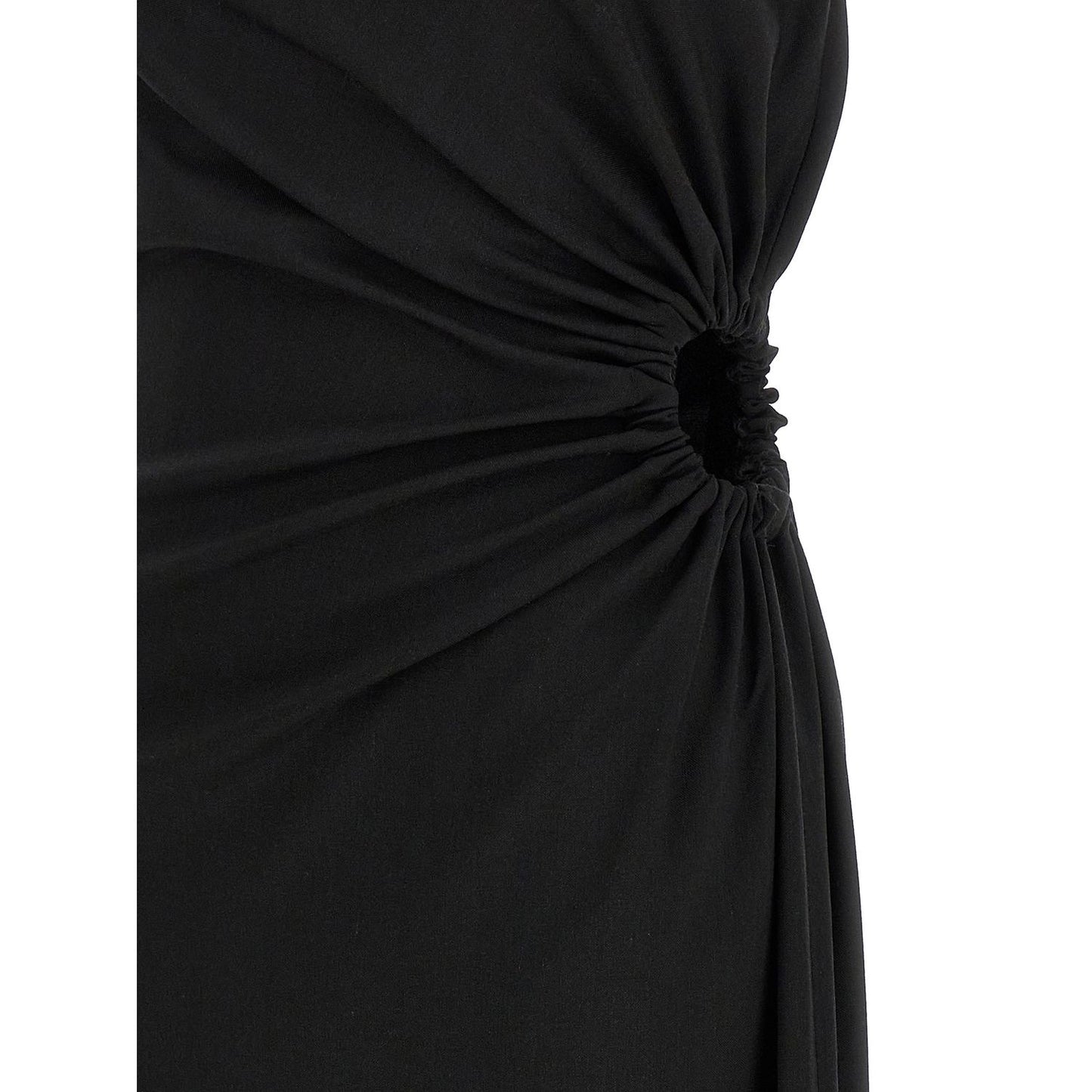 Max Mara Black Virgin Wool Long Dress
