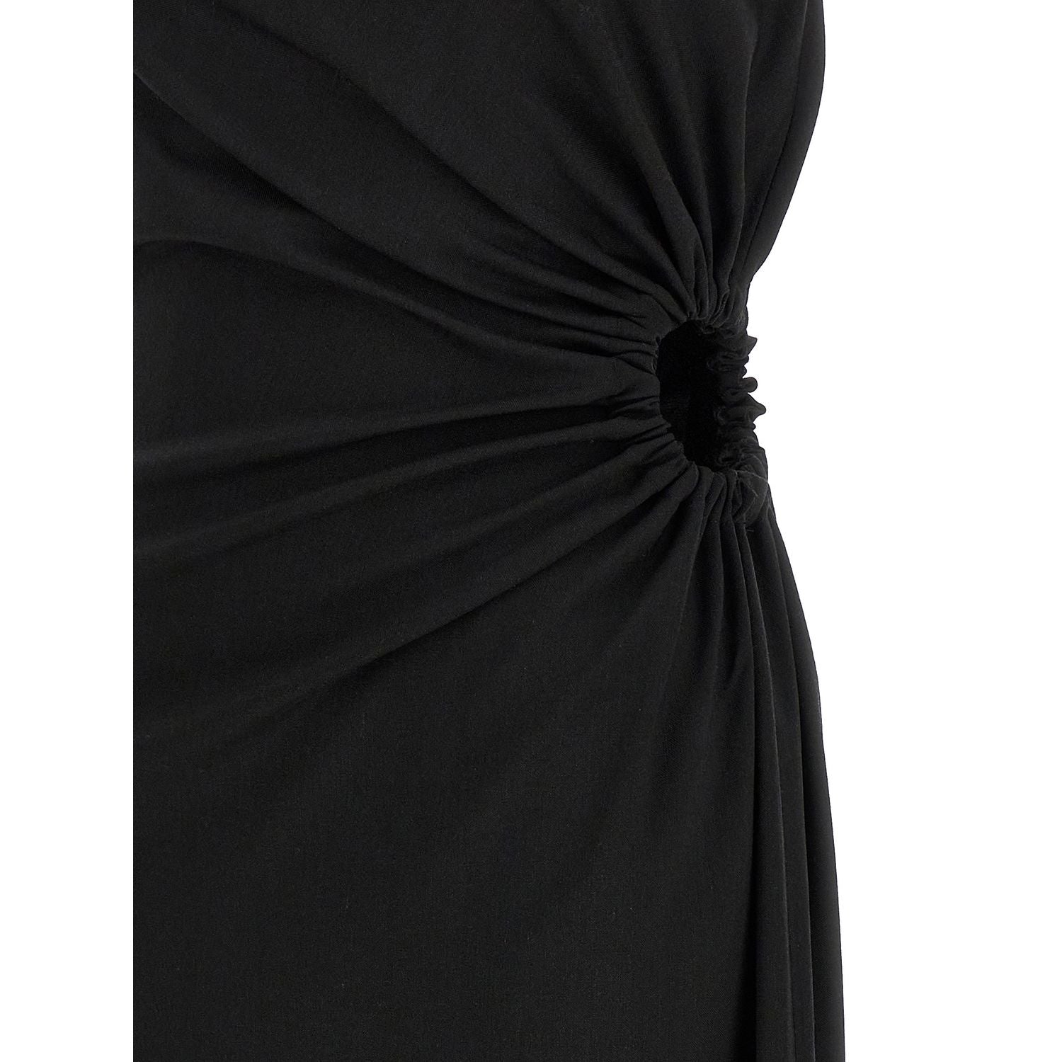Max Mara Black Virgin Wool Long Dress