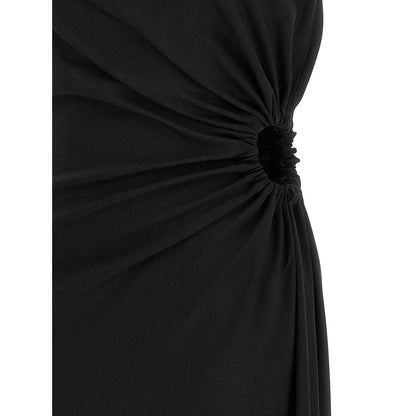 Max Mara Black Virgin Wool Long Dress
