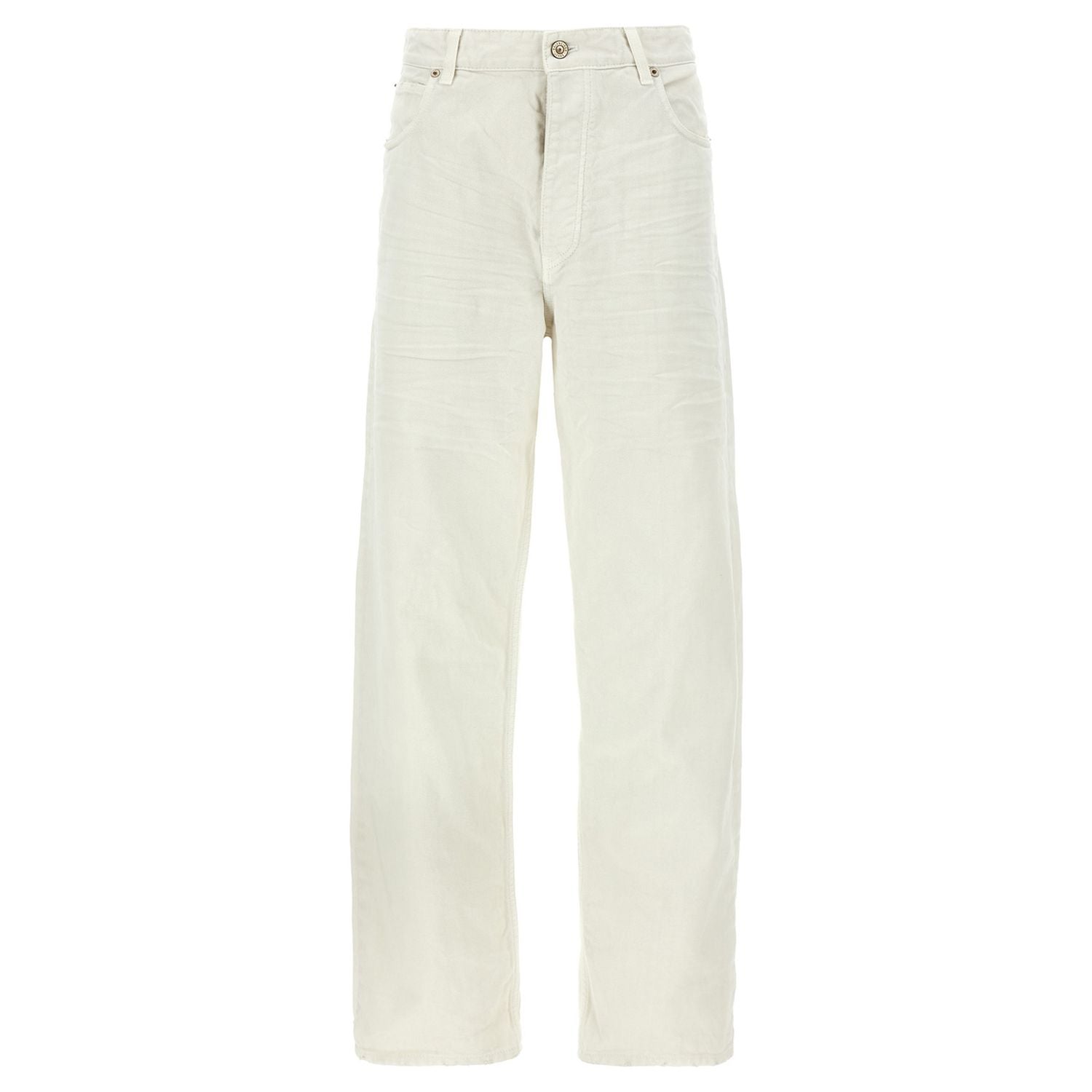 Balenciaga White Cotton Jeans Denim