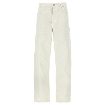Balenciaga White Cotton Jeans Denim