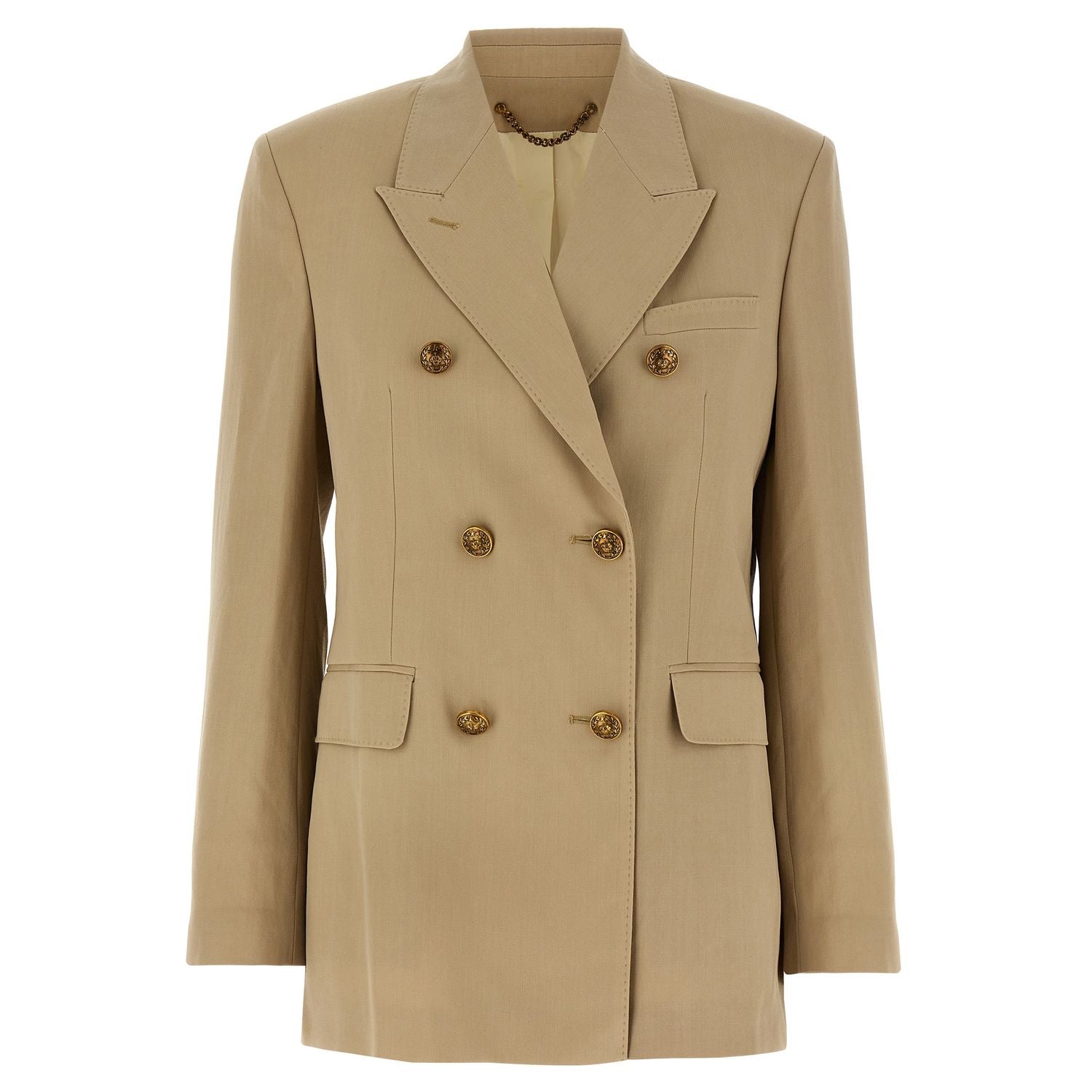 Golden Goose Beige Virgin Wool Blazer