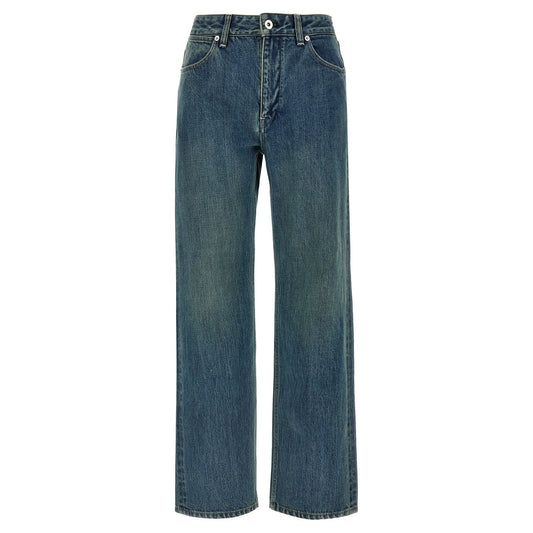 Jil Sander Blue Cotton Slim Fit Jeans