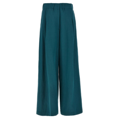 Dries Van Noten Bicolor Wool Casual Pants
