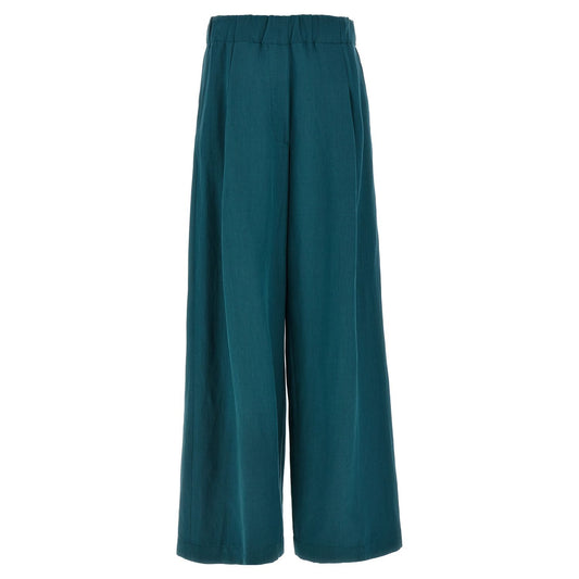 Dries Van Noten Bicolor Wool Casual Pants