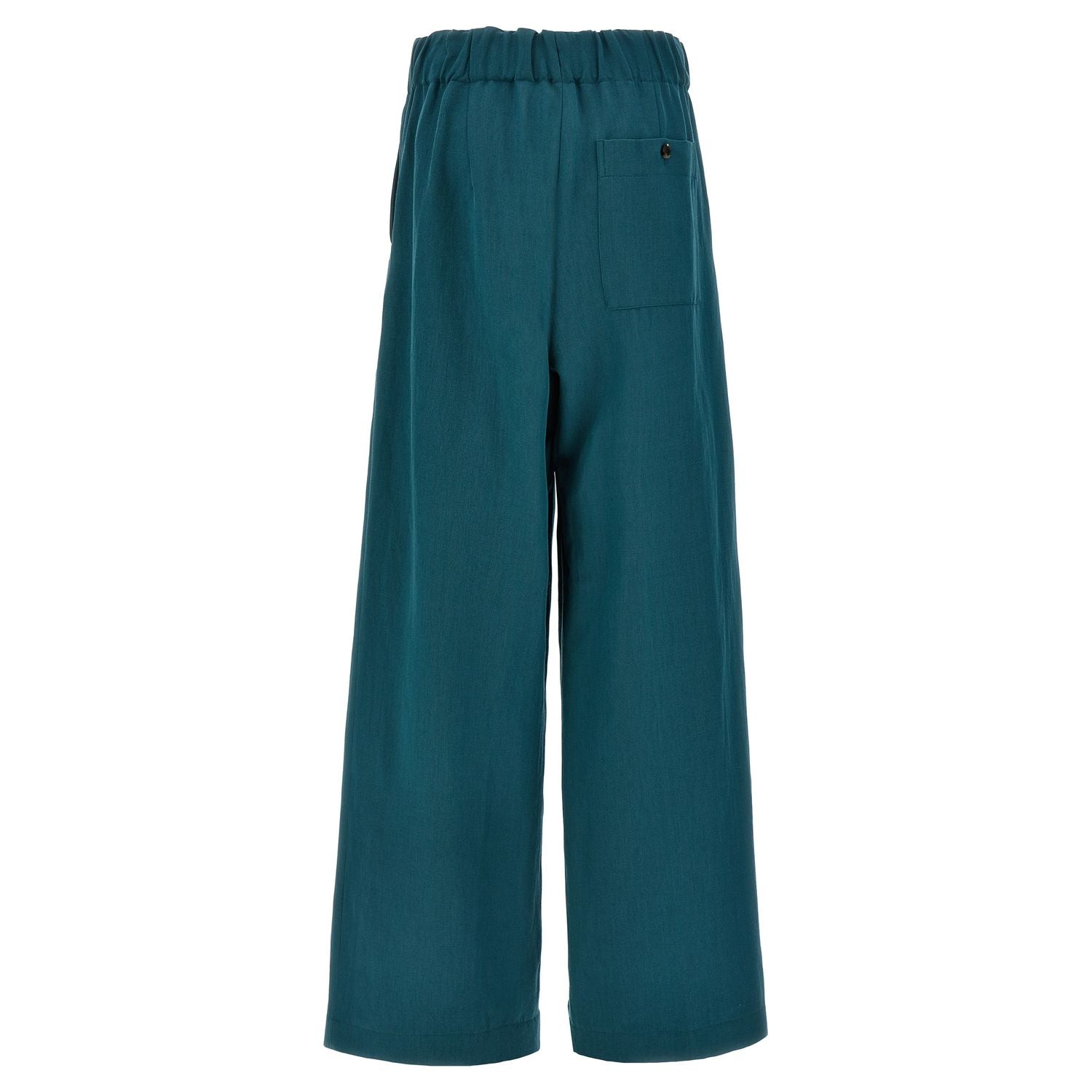 Dries Van Noten Bicolor Wool Casual Pants