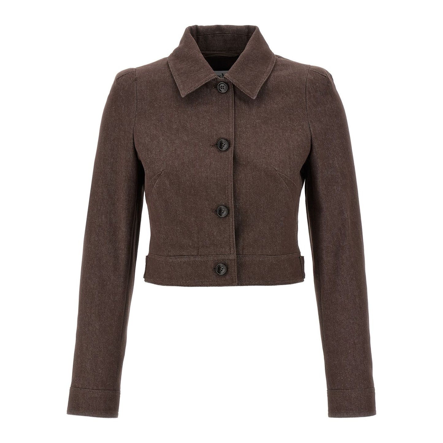 Max Mara Brown Cotton Blazer