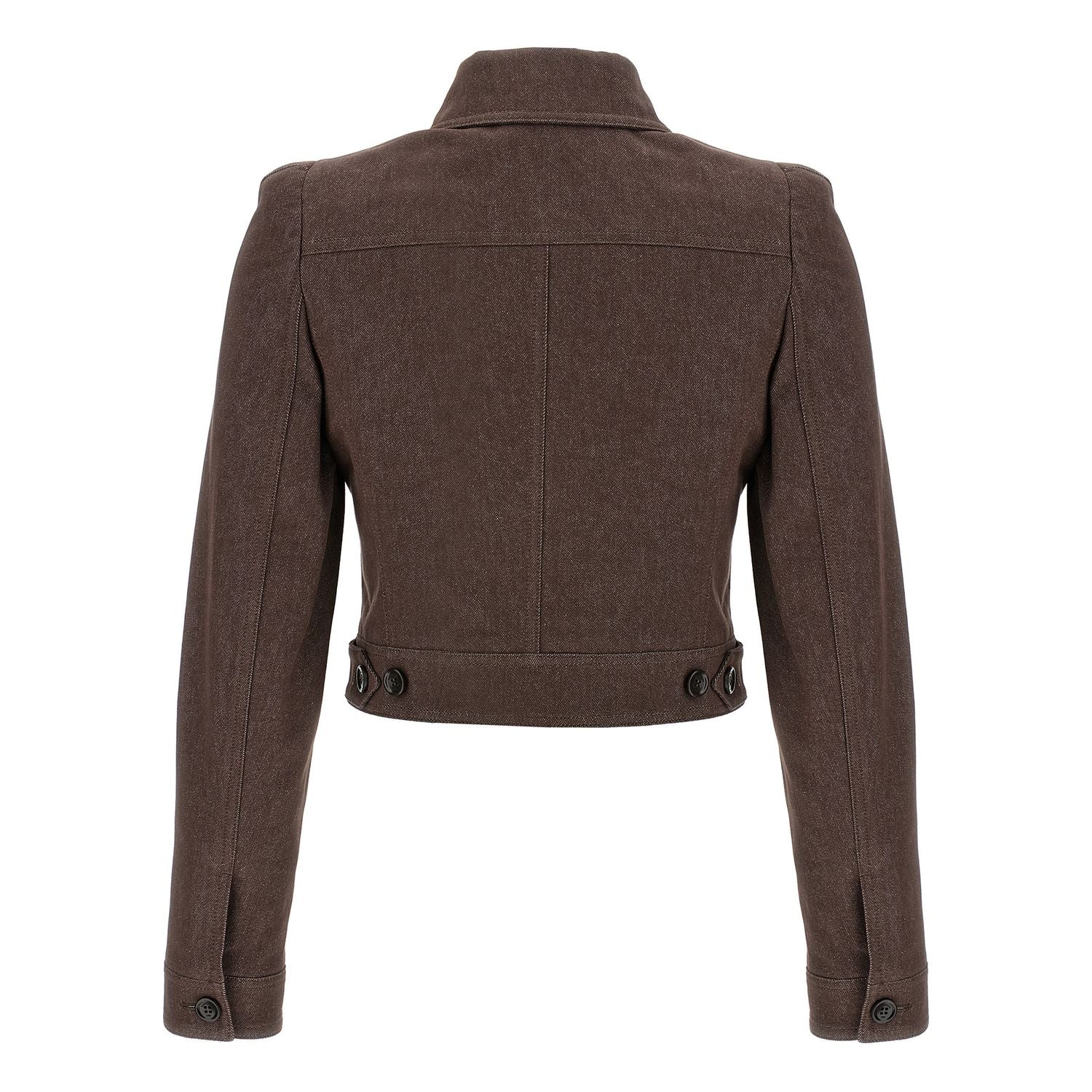 Max Mara Brown Cotton Blazer