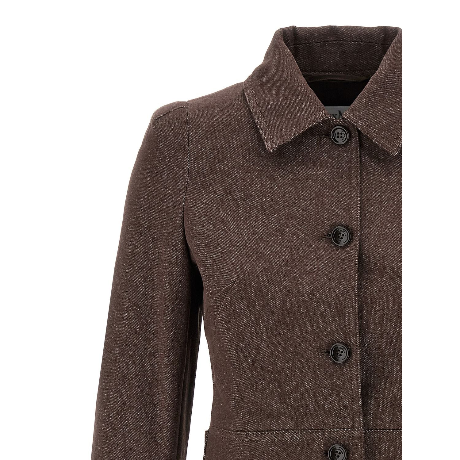 Max Mara Brown Cotton Blazer