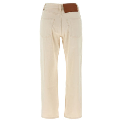 Jil Sander Beige Cotton Jeans Denim