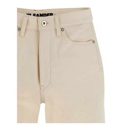 Jil Sander Beige Cotton Jeans Denim