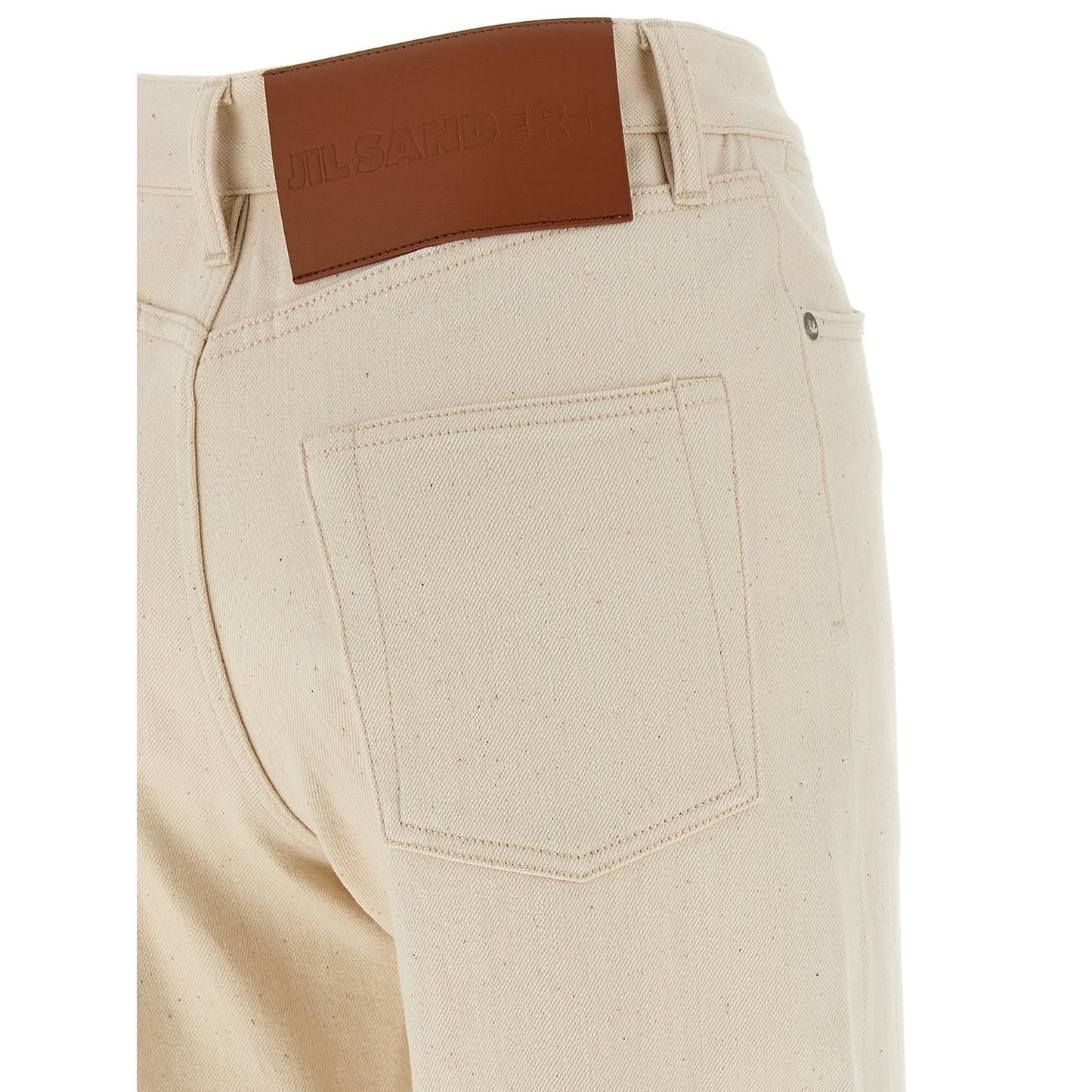 Jil Sander Beige Cotton Jeans Denim