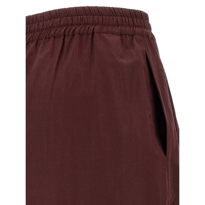 The Andamane Bordeaux Polyester Casual Pants