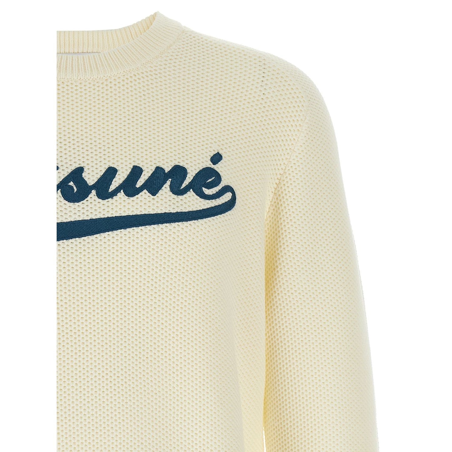 Maison Kitsuné White Cotton Cardigan