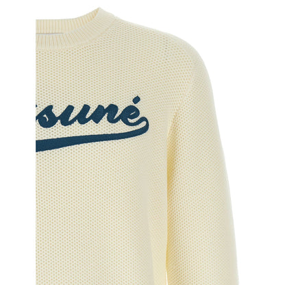 Maison Kitsuné White Cotton Cardigan