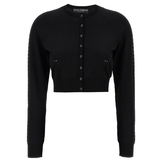Dolce & Gabbana Black Viscose Cardigan