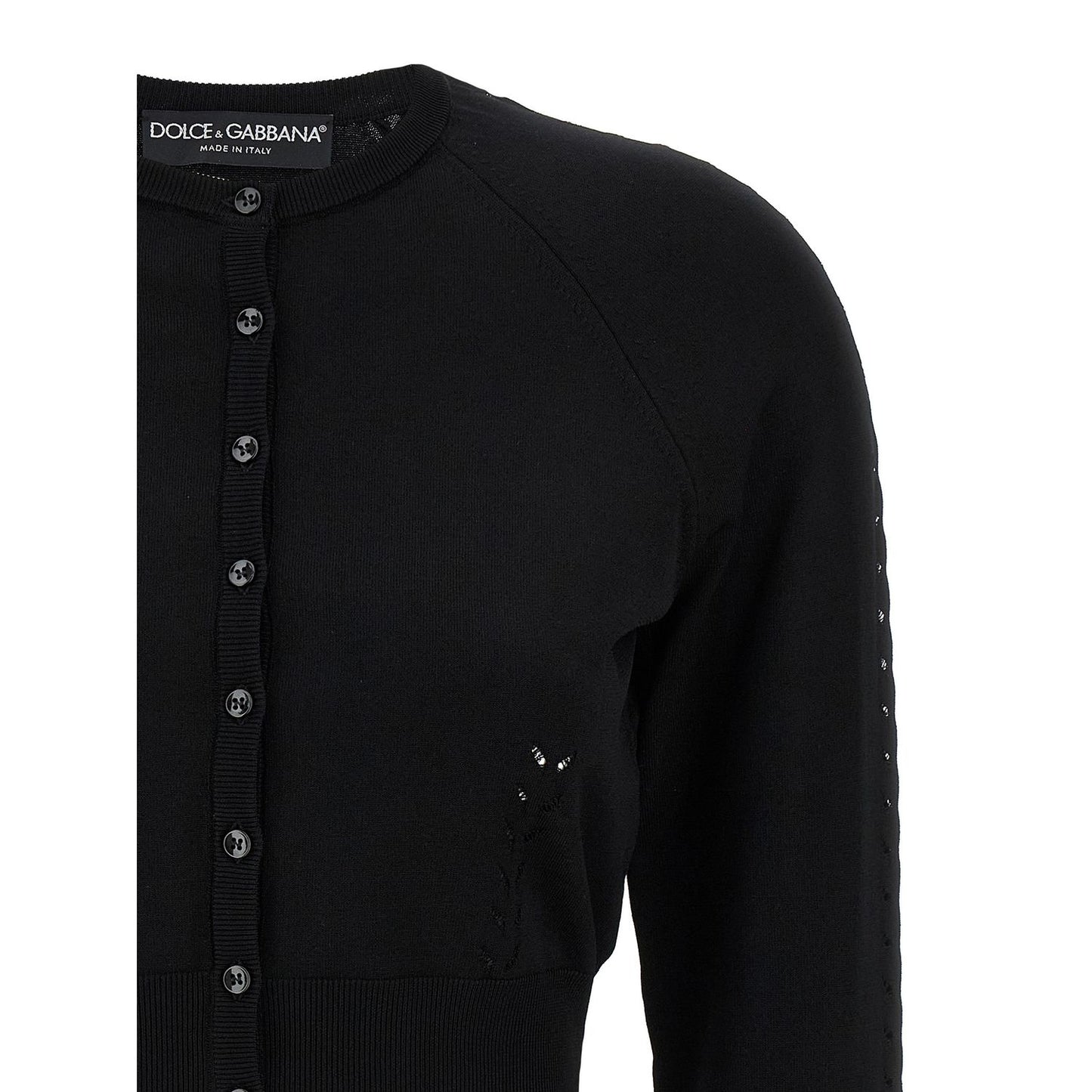 Dolce & Gabbana Black Viscose Cardigan