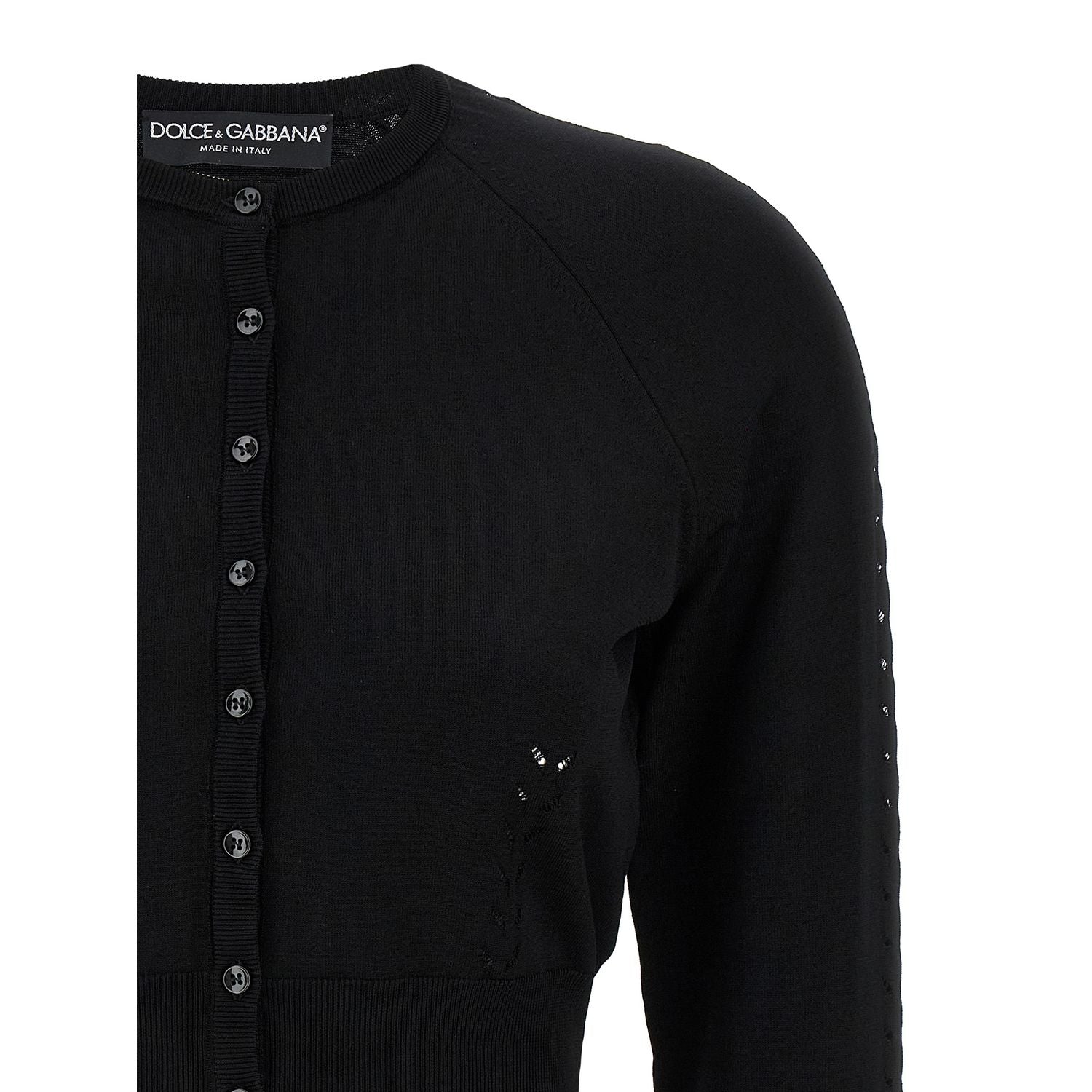Dolce & Gabbana Black Viscose Cardigan