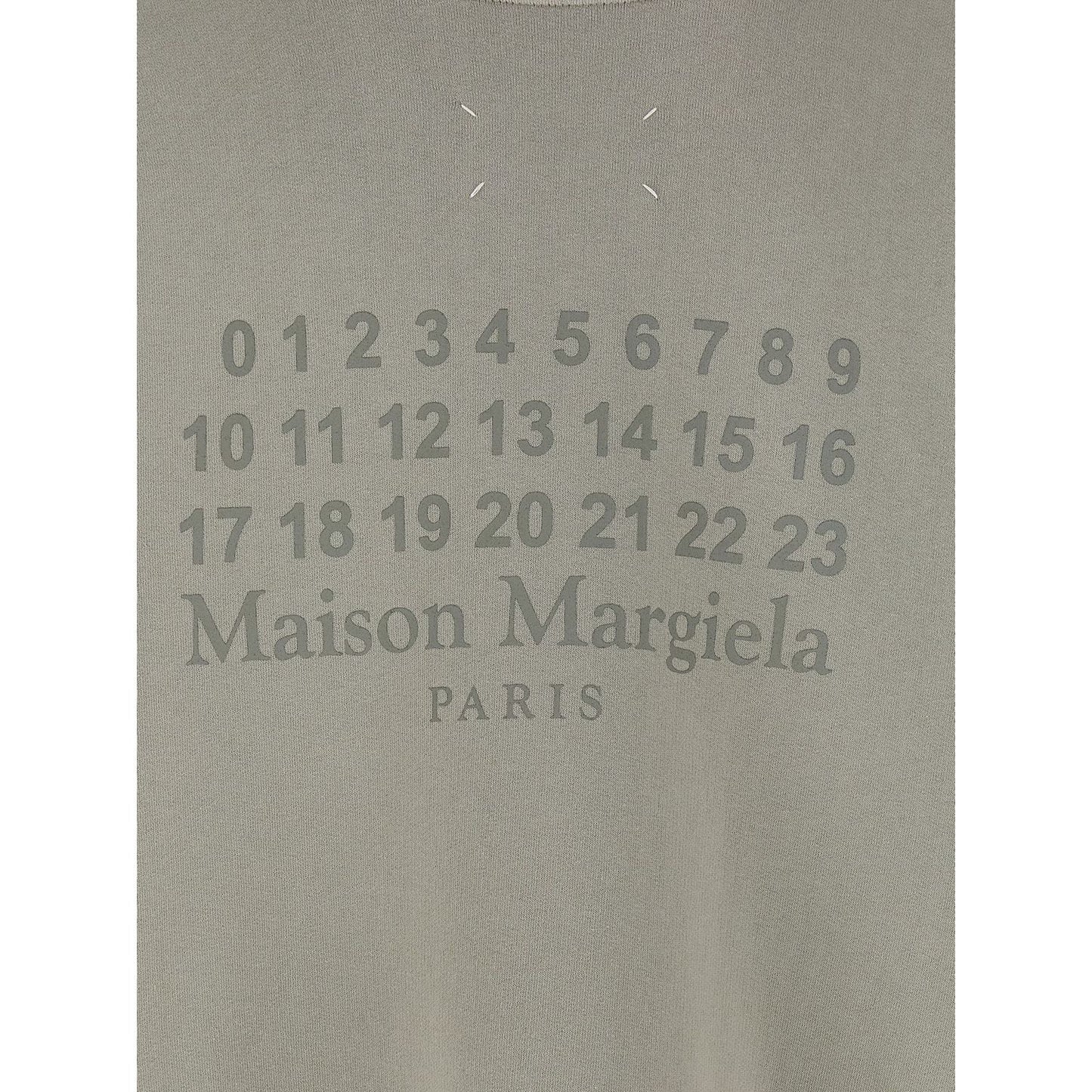 Maison Margiela Gray Cotton Sweatshirt