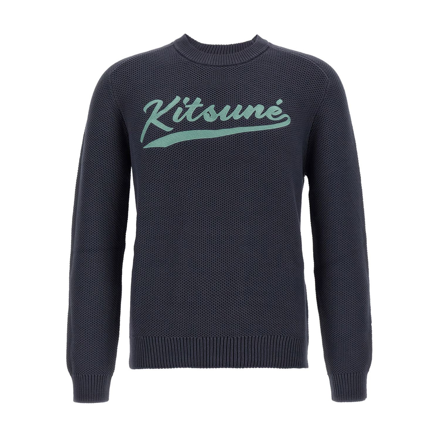 Maison Kitsuné Gray Cotton Cardigan