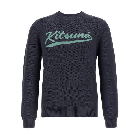 Maison Kitsuné Gray Cotton Cardigan