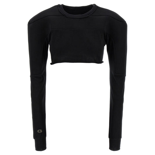 Rick Owens Black Cotton Cardigan