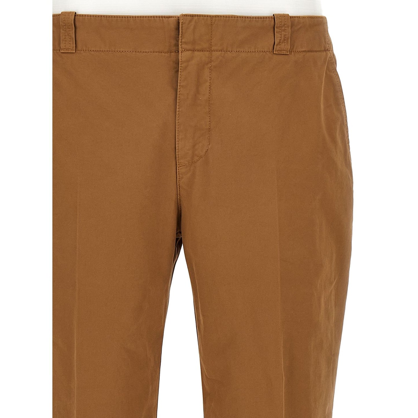 Alexander McQueen Brown Cotton Chino Pants