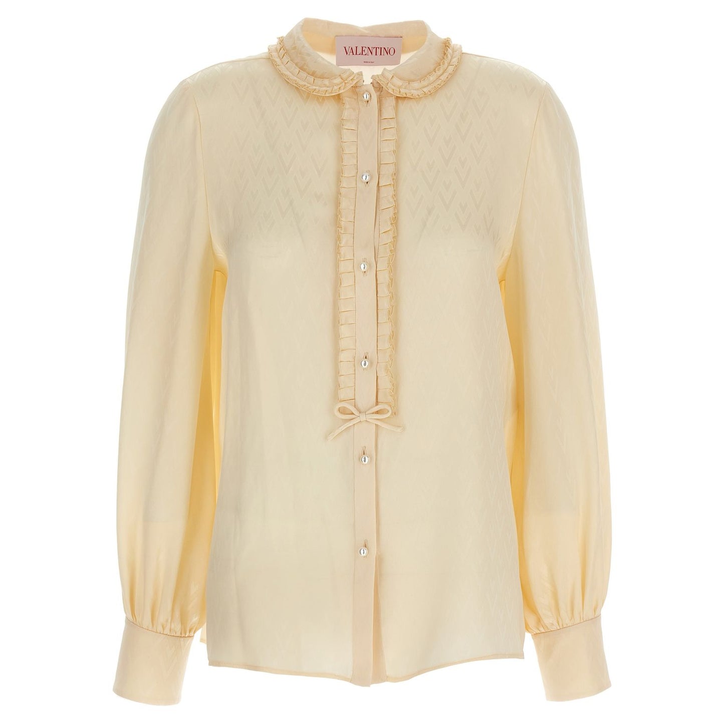 Valentino Garavani Beige Silk Blouse
