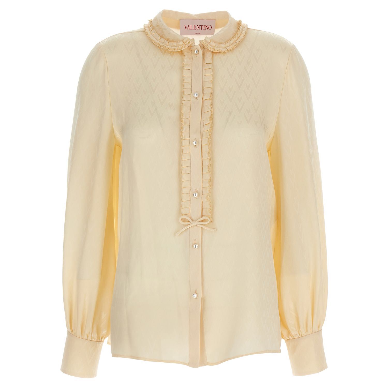 Valentino Garavani Beige Silk Blouse