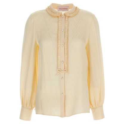 Valentino Garavani Beige Silk Blouse