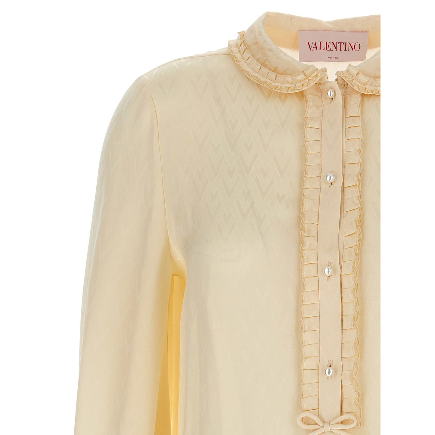 Valentino Garavani Beige Silk Blouse