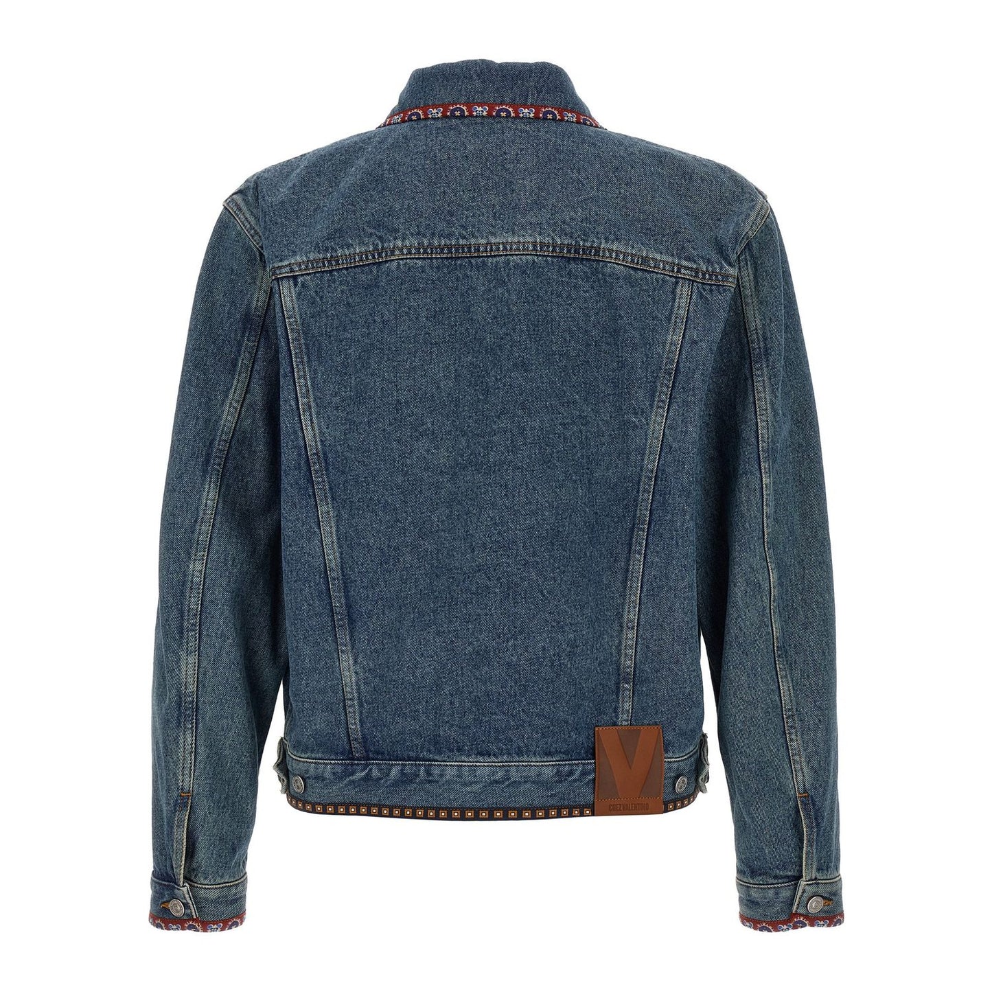 Valentino Garavani Blue Polyamide Denim Jacket