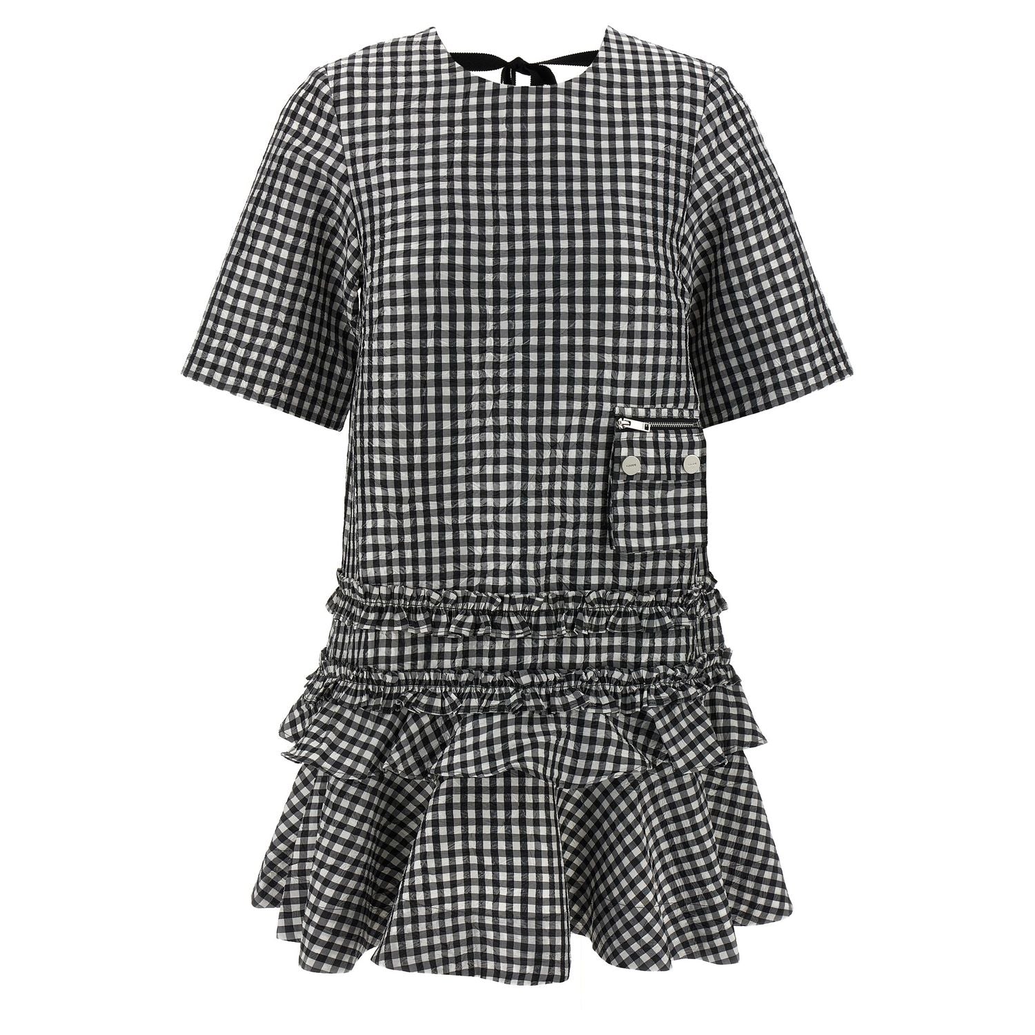 Ganni Bicolor Polyester Short Dress