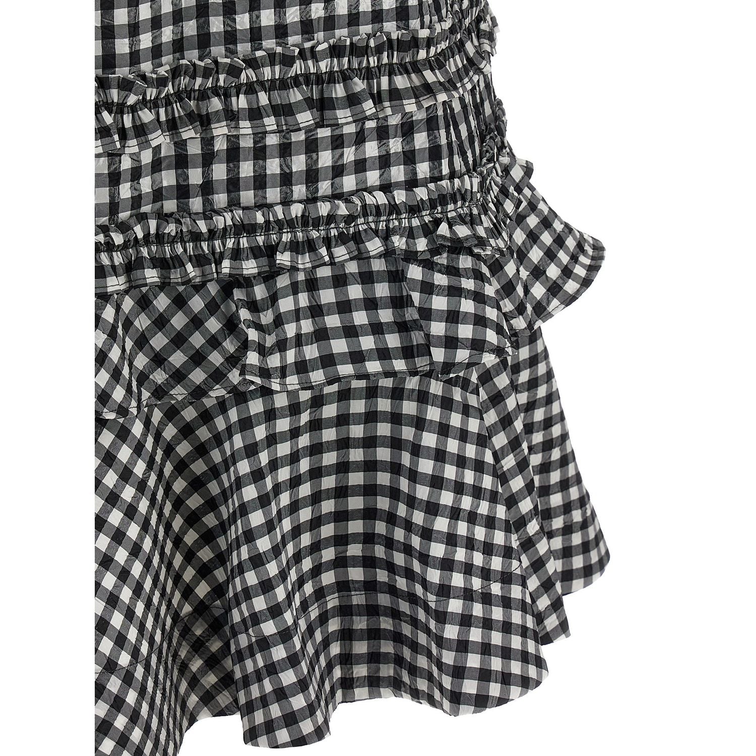 Ganni Bicolor Polyester Short Dress
