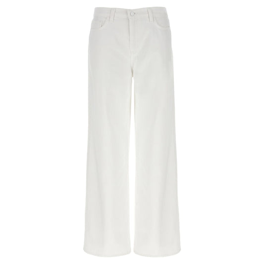 L'Agence White Cotton High-Waisted Jean