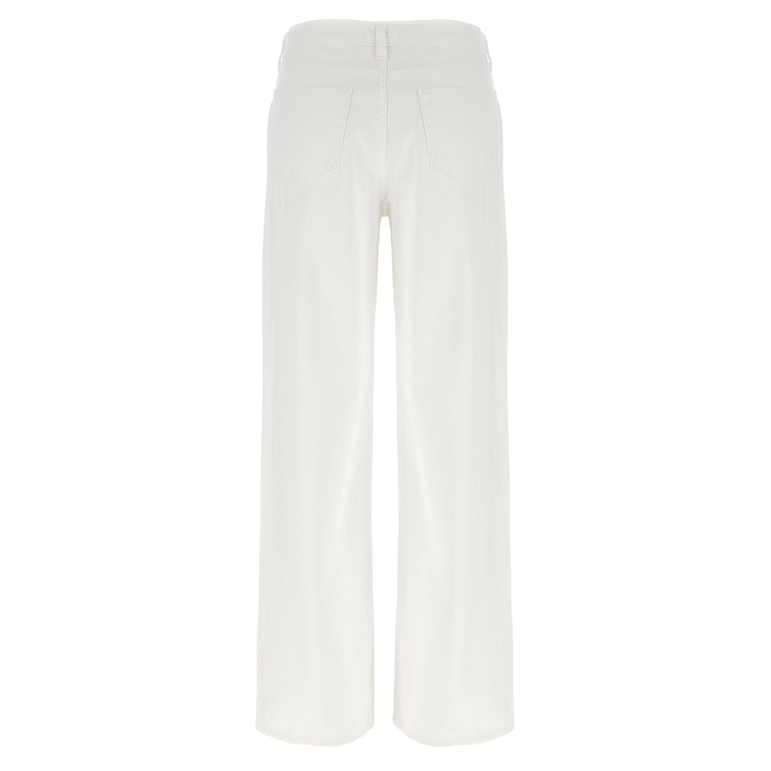L'Agence White Cotton High-Waisted Jean
