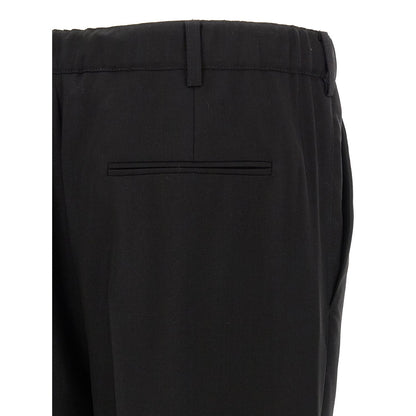 Marni Black Virgin Wool Casual Pants