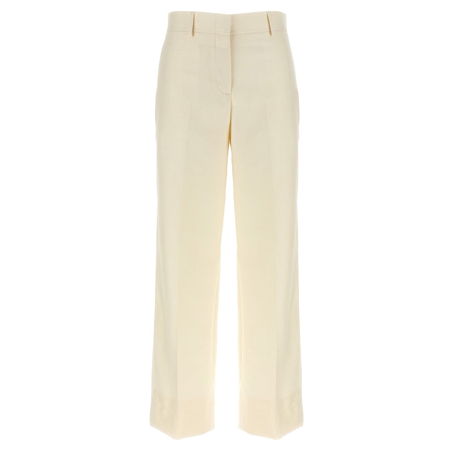 Brioni White Wool Dress Pants