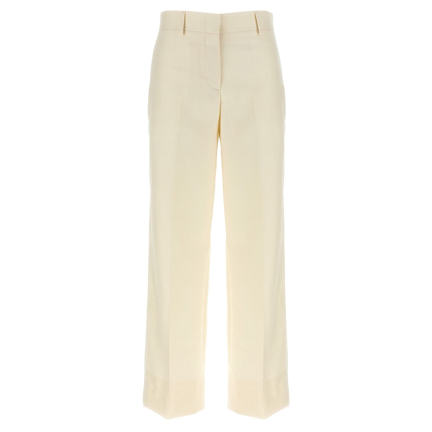 Brioni White Wool Dress Pants